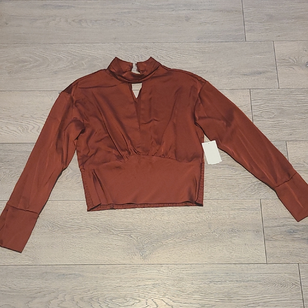 NWT Parket Elegant Rust Women's Top
